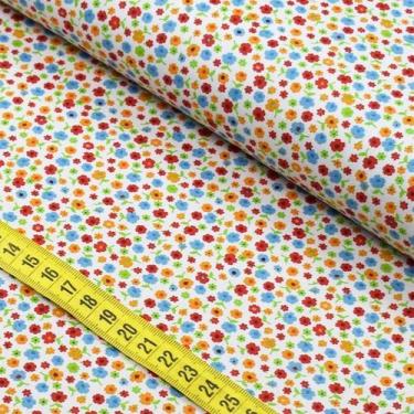 Imagem de Tecido Estampado para Patchwork - Butterfly : Floral Pequeno Azul (0,5