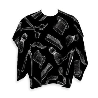 Imagem de Capa Barbeiro Barbearia Preto e Branco Cetim 156x146 - PRESENTE-BRINDE