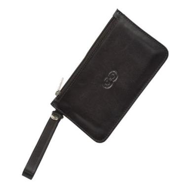 Imagem de Bolsa de Mão ZINIA em Couro Galvani, Café