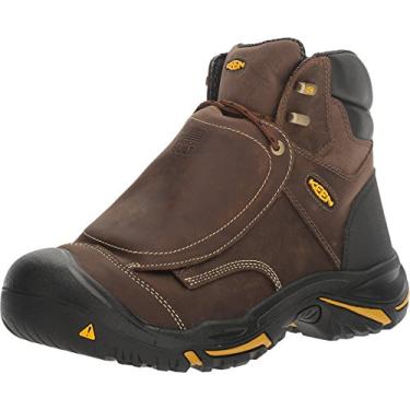 Imagem de Keen Utility - Botas de trabalho masculinas Mt Vernon 15 cm (bico de aço) MET, Cascade Brown/Black, 11.5