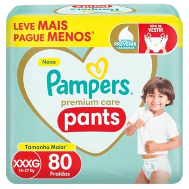 Imagem de Fralda Pampers Premium Care Pants Tamanho XXXG 80 Unidades