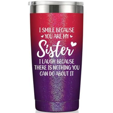 Imagem de MASGALACC Sister Gifts from Sister - Presentes de aniversário de irmã - Presentes de Natal para irmã - Presente de Dia das Mães para irmã - Presentes para irmã mais nova, irmã mais velha, cunhada -