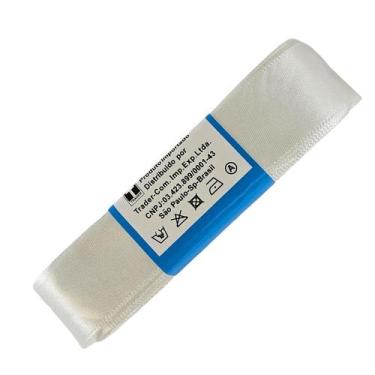 Imagem de Fita de Cetim Trader 22mm N5 com 10 Metros, COR 01 BRANCO, 10 Metros