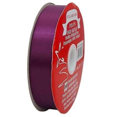 Imagem de Fita de Cetim Trader 22mm N5 com 50 Metros, COR 142 BERINJELA, 50 METR