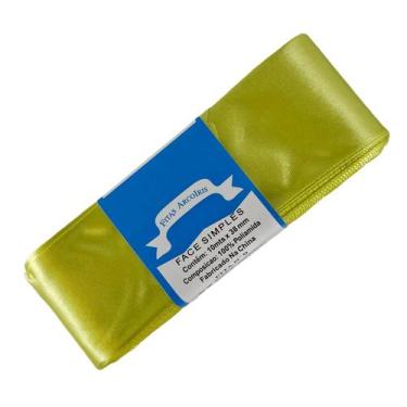 Imagem de Fita de Cetim Trader 38mm N9 com 10 Metros, COR 150 VERDE LIMAO, 10 Me
