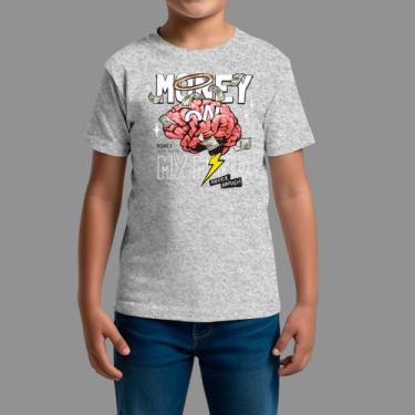 Imagem de Camisetas Infatil Streetwear Casual Gola Redonda Money Celeb - RodLiwe