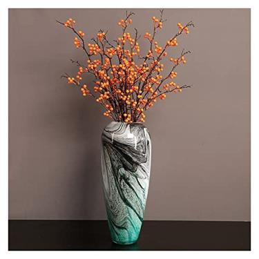 Imagem de Vaso Vasos de vidro coloridos luxuosos e modernos, villas caseiras, salas de estar, corredores de hotéis, arranjos de flores e ornamentos decorativos Vaso de flores(Grande)