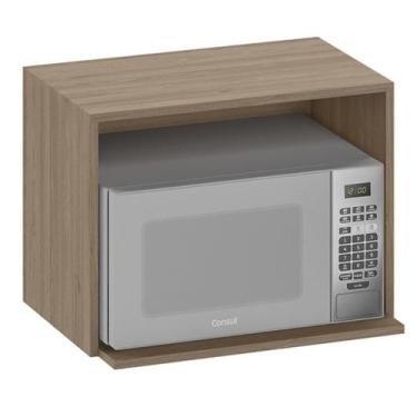 Imagem de Armario Aereo Nicho Microondas 58 cm 12542 Etti Carvalho Oak PLN - Mil
