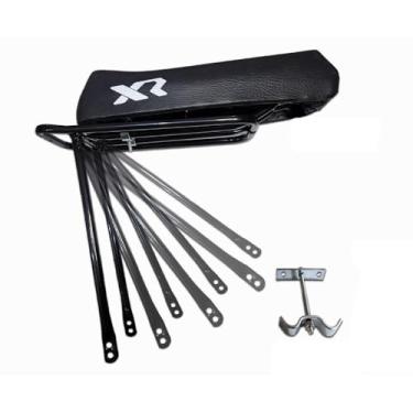Imagem de Banco Mobilete Caloi Xr Com Garupa Bagageiro Bicicleta Bike Completo