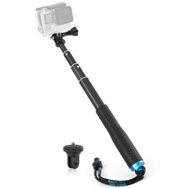 Imagem de Trehapuva Vara de selfie de extensão de 71 cm, cabo compacto, ajustável, à prova d'água, acessórios para monopé compatível com GoPro Hero 13, 12, 11, 10, 9, 8, 7, 6, Insta360, AKASO, DJI, câmera de