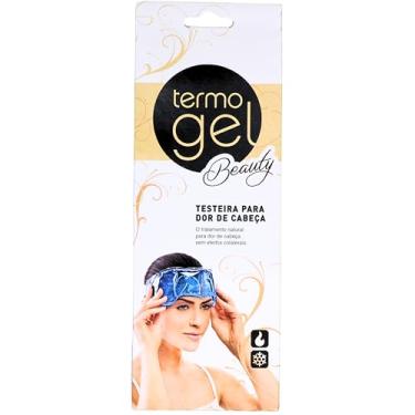 Imagem de Termogel Beauty Testeira Térmica Para Dor De Cabeça Em Gel Termogel Azul