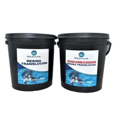 Imagem de Resina Epóxi 3D + Endurecedor Porcelanato Líquido 3D 25Kg - Ag Resinas