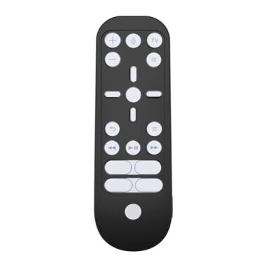 Imagem de Capa protetora de silicone à prova de choque para controle remoto PS5, capa de proteção de corpo inteiro antiderrapante (preto)