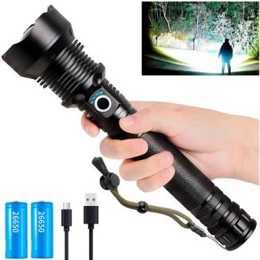 Imagem de Lanterna Tática Mais Forte Do Mundo T9 Potente Led Cree Usb - ULTRA PO