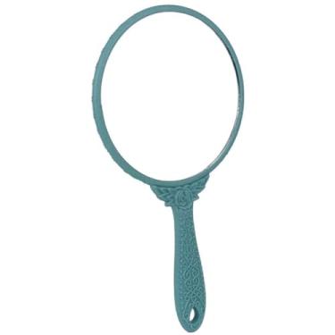 Imagem de Espelho de Mão Princesa Vintage Provençal Maquiagem(Azul)