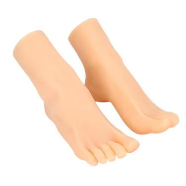 Imagem de Pés de Silicone Realistas, 1: 1 Like Realmente Construído Em Manicure Protética para Dicas de Nail Treinamento Prática de Pintura de Jóias Exibir