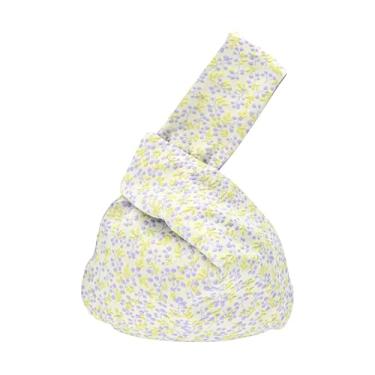 Imagem de BAR AUTOTECH Bolsa de pulso elegante de algodão com estampa japonesa, bolsa de mão, bolsa de lona portátil para mulheres, mulheres, Nascer do sol lavanda brilhante, Brocade Fabric