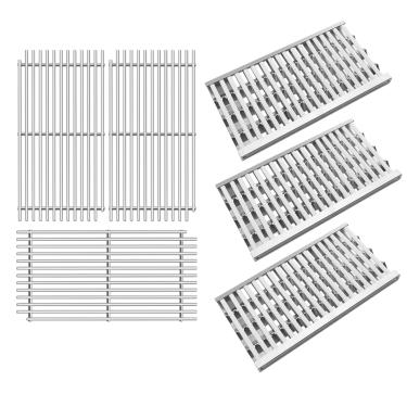 Imagem de Derurizy Bandeja radiante DCS 92911 com haste de cerâmica, substituição de grades de grade de aço inoxidável de 51,8 cm para DCS 27DBQR, BGA36-BQARL/BQARN, BGA48-BQARL/BQARN, BFG-30G, 3 peças de