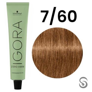 Imagem de Igora Zero Amm 7/60 Louro Médio Marrom Natural 60 ml - Schwarzkopf, UN