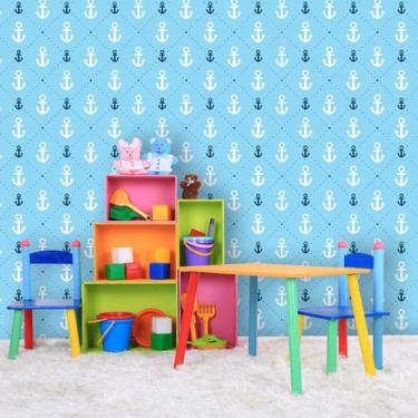 Imagem de Papel de Parede com Âncoras de Marinheiro - Inove Papéis de Parede