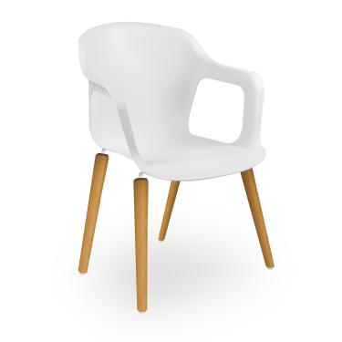 Imagem de Cadeira Geos Wood White