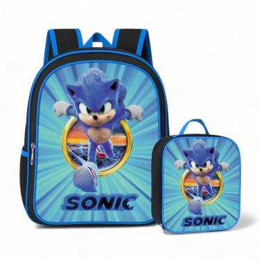 Imagem de Mochila Escolar Masculina Infantil Menino+Lancheira Térmica - RDM