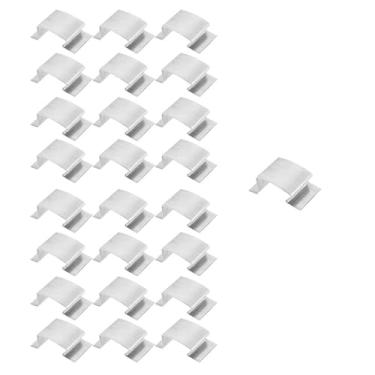 Imagem de Ioensy Clipes de vidro de estufa fixando grampos de reparo portátil leve substituto Sprung g clipes Grampos de vidros de estufa para jardim, 25 Unidades