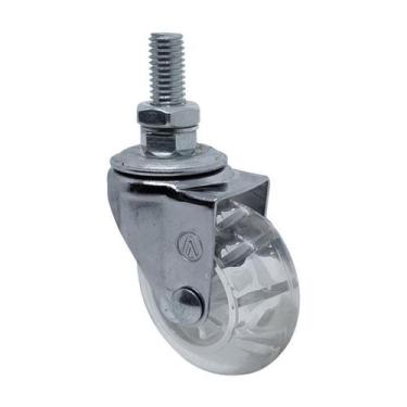 Imagem de Rodízio roda giratório rosca gel silicone 2 pol 50 mm móveis - AJAX