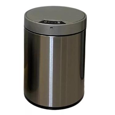 Imagem de Lixeira Automática 12L Inox com Sensor e Cesto Removível