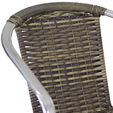 Imagem de Conjunto 4 Cadeiras E Mesa De Alumínio Para Jardim, Cozinha, Edícula e Piscina