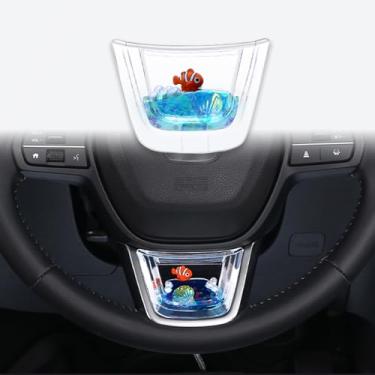 Imagem de KUSTSOSF para Honda CRV CR-V Accord Civic11ª geração 2022-25 Consoles centrais de acabamento de capa de volante tipo U acabamento de moldura decoração interior serve para Sedan Hatchback LX EX EX-L