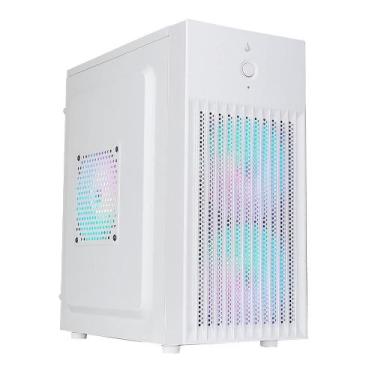 Imagem de Gabinete Gamer Rise Mode X1 White S/Fan S/Fonte MiniTower M-ATX Branco