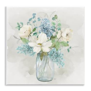 Imagem de Stupell Industries Design artístico de placa de parede Country Bunches Bouquet por Nan, 12 x 12