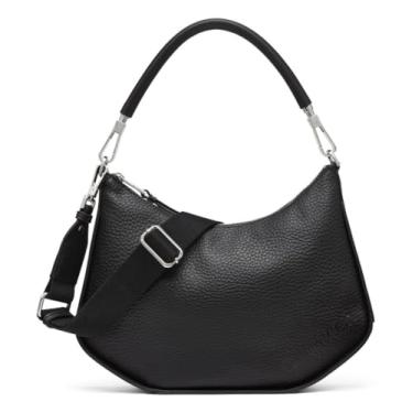 Imagem de Calvin Klein Winny Bolsa de ombro conversível e transversal, preta/prata, tamanho único, Preto/prata, One Size