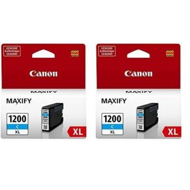 Imagem de Cartucho de tinta Canon PGI-1200XL Cyan compatível com pacote de 2