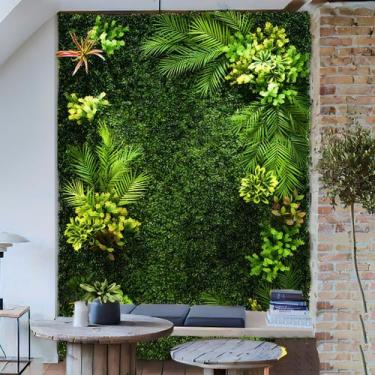 Imagem de Placa de Folhagem Artificial Buchinho 60x40 - CT6312 - SHOP ALTERNATIV