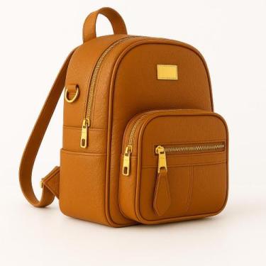 Imagem de Mochila Feminina Média em material sintético Texturizado com Alças Aju