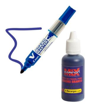 Imagem de Pincel Marcador Pilot Board Master + Tinta De Quadro Branco 30ml (Azul)