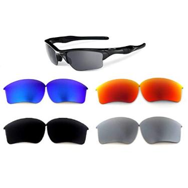 Imagem de Lentes de reposição Galaxy para óculos de sol Oakley Half Jacket 2.0 XL (não 2.0) OO9154 polarizados preto/azul/titânio/vermelho