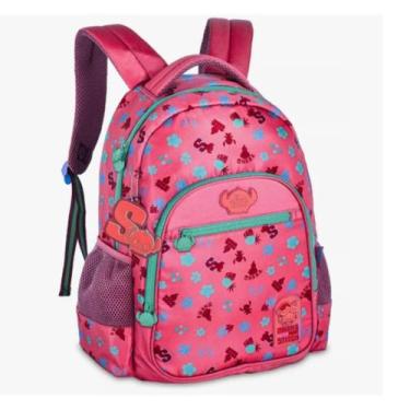 Imagem de Mochila Escolar Juvenil Tsum Tsum Stitch - Clio, Rosa