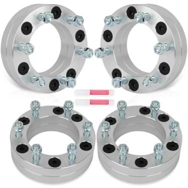 Imagem de SCITOO 4 adaptadores de roda de 5 cm de 5 x 5,5 a 6 x 5,5 com pinos de furo de 1/2" de 108 mm, compatível com Ford E-150 2003-2006, para Ford E-150 Club Wagon 2003-2005