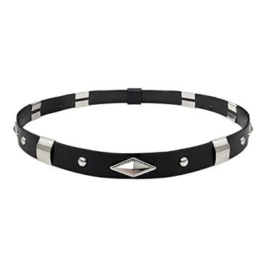 Imagem de RainFlowwer Faixas de chapéu de cowboy para homens e mulheres, cinto de couro para chapéus de palha/sol/praia, Multicor, 1 Count (Pack of 1)