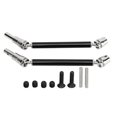 Imagem de 2pcs metal aço dianteiro traseiro traseiro eixo de acionamento CVD para ARRMA 1/10 Série Modelos de carro de controle remoto (Preto)