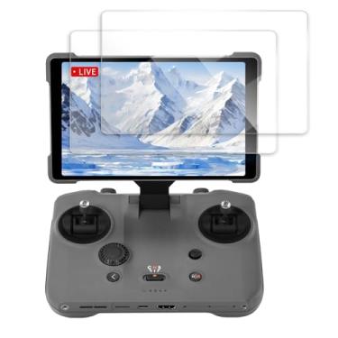 Imagem de Gaekol Película protetora de tela de vidro temperado para DJI RC Pro 2/Mavic 4/Mini 4 Pro/Air 3S/Air 3 Acessórios de controle remoto inteligente (pacote com 2)