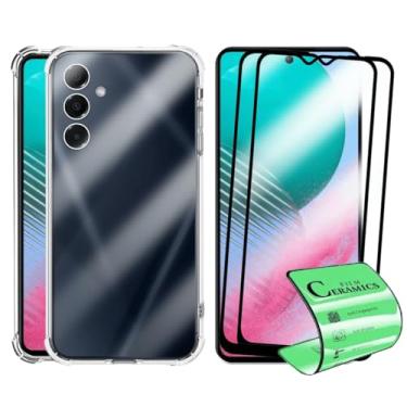 Imagem de Kit Proteção Para Galaxy M54, 2 Películas de Vidro 3D + Capa Transparente Anti Impacto
