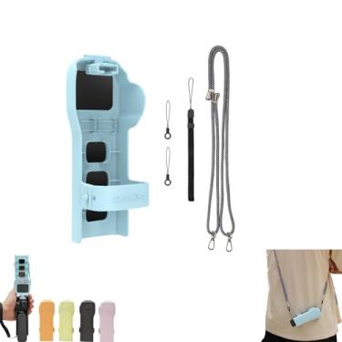 Imagem de Capa protetora Osmo Pocket 3 com cordão, tampa magnética de armazenamento para filtros e lentes grande-angulares, suspensão suspensa e protetor de corpo de câmera, compatível com DJI Osmo Pocket 3