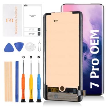 Imagem de Olivechard Para OnePlus 7 Pro 1+ 7T Pro OEM Tela LCD Substituição Touch Digitalizador Kit de Montagem 1+ 7Pro (Fluid AMOLED)