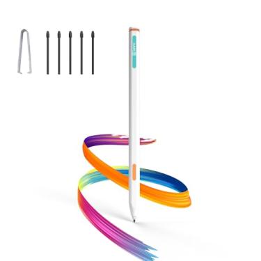 Imagem de TNRV Substituição para caneta Kindle Scribe, notável 2 canetas, suporta 4096 níveis de sensibilidade à pressão, caneta Kindle Scribe Stylus com borracha, escrita e desenho