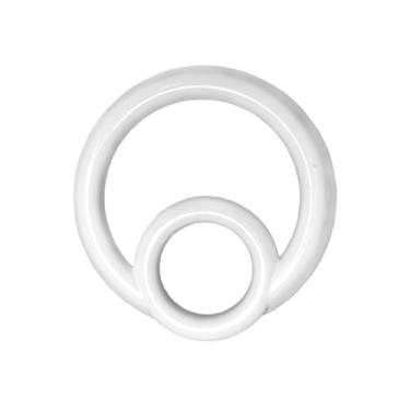 Imagem de TENWIND Para Smart 453 Fortwo Forfour 2015-2020 ABS branco carro console decoração capa acessórios guarnição (1 peça moldura tacômetro)