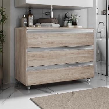 Imagem de Gabinete Joia 80cm 03 Gavetas Madeirado Inteiro